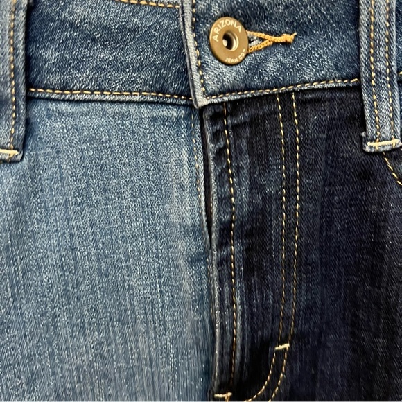 Arizona Mixed Panel Blue Denim Jeans Skirt Jrs Size 3 - Picture 7 of 9